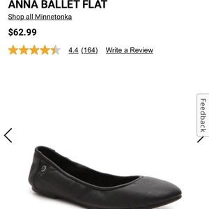 Minnetonka Anna ballet flat NEW 8.5